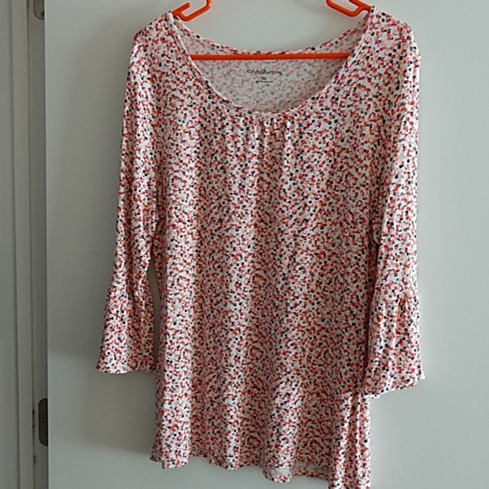 Croft & Barrow bell sleeve blouse top